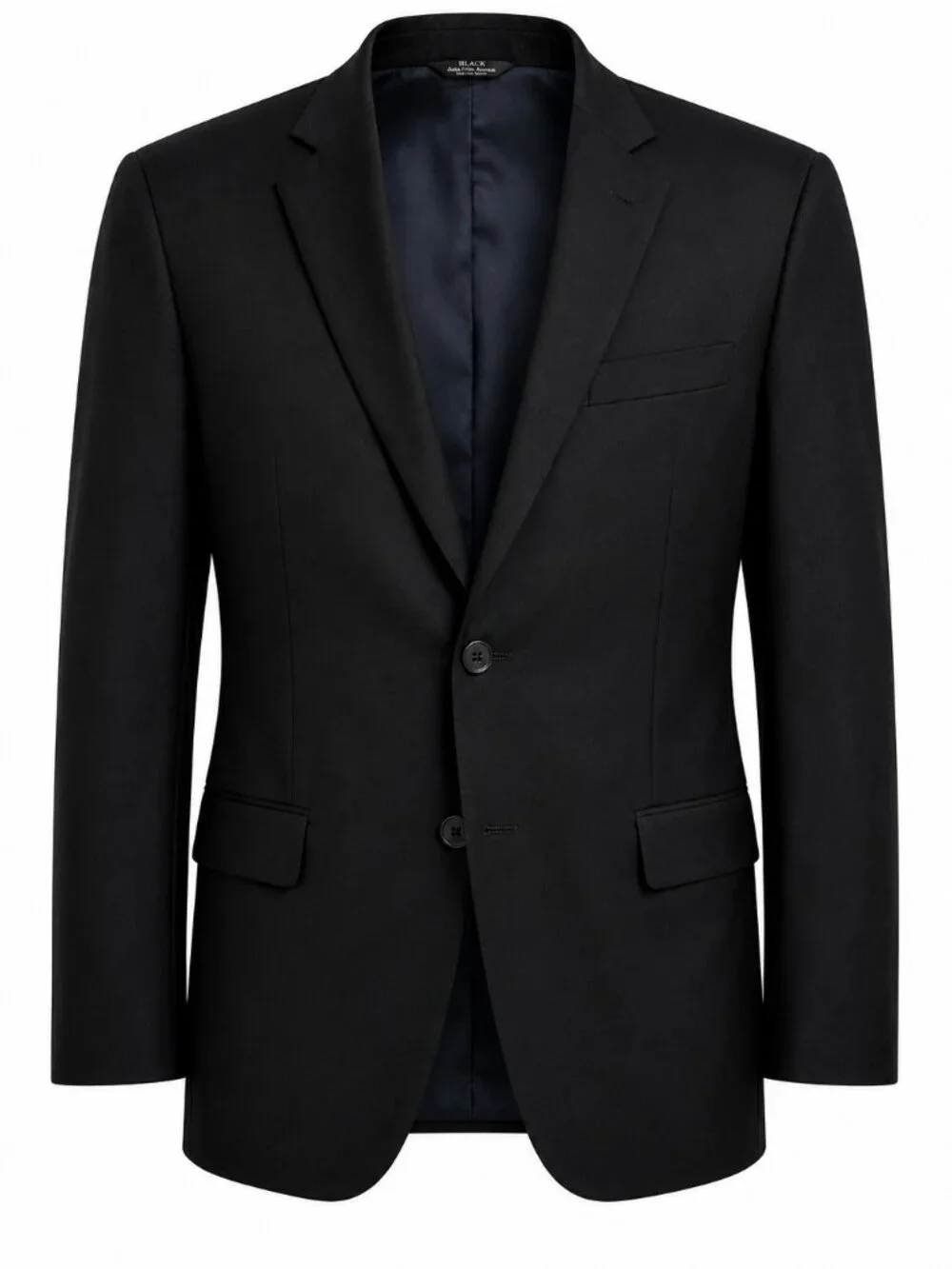 Ermenegildo Zegna Men's 42 Black Wool Silk Blazer Made in Italy